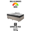 Ver mais imagens de Base Box Baú 88x188 Linho Bege com Colchão Gransleep Molas Verticoil