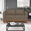 Ver imagem 2 de Kit Sofá 3 Lugares e 2 Poltronas Europa 180 cm Estilo Conforto e Elegância Suede Marrom