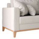 Ver imagem 4 de Sofá Living 3 Lugares (180cm) Cor:linho Bege