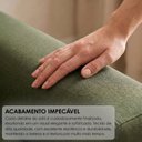 Ver mais imagens de Sofá Cama Retrátil e Reclinável 3 Lugares em Tecido Linhão Verde Atenas