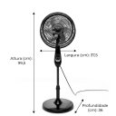 Ver imagem 4 de Ventilador de Coluna 48cm 127v Preto Britania