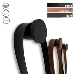 Espelho Redondo Adnet 80cm Moldura e Alça Couro Caramelo + Suporte - 6