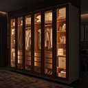 Ver imagem 2 de Guarda-Roupas Spectra 100% MDF 6 Portas 6 Gavetas c/ Kit de Espelhos e Pés