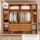 Ver imagem 5 de Guarda-Roupas Spectra 100% MDF 6 Portas 6 Gavetas c/ Kit de Espelhos e Pés