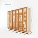 Ver imagem 4 de Guarda-Roupas Spectra 100% MDF 6 Portas 6 Gavetas c/ Kit de Espelhos e Pés