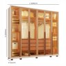 Guarda-roupas Reflecta 100% Mdf Tuboarte 6 Portas 6 Gavetas C/ Kit de Espelhos e Pés - 2