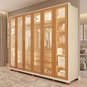 Ver imagem 1 de Guarda-Roupas Spectra 100% MDF 6 Portas 6 Gavetas c/ Kit de Espelhos e Pés