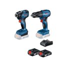 Ver imagem 1 de Combo Furadeira Bosch 18V Gsb 185-Li + Gdr 18V-200 2 Baterias