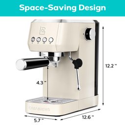 Casabrews Máquina de Espresso 20 Bar com Vaporizador de Leite (creme) - 5