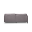Ver imagem 7 de Sofá Decorativo Karine 3 Lugares Sala de Estar 230cm com Chaise Pés em Aço Couro Avelã G88 - Gran Be