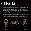 Ver imagem 5 de Decoração Escultura de Parede em Aço Dourada Exclusiva no Brasil para Sala, Quarto, Escritório,  Hal