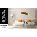 Ver imagem 4 de Decoração Escultura de Parede em Aço Dourada Exclusiva no Brasil para Sala, Quarto, Escritório,  Hal