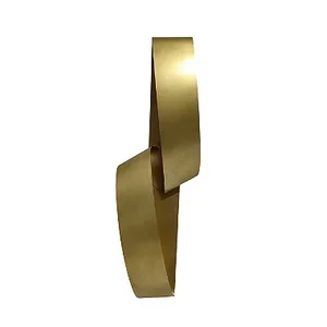 Decoração Escultura de Parede em Aço Dourada Exclusiva no Brasil para Sala, Quarto, Escritório,  Hal