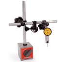 Ver imagem 1 de Base Magnética (papelão) com Ajuste Fino - Braço Articulado 190 Mm + Relógio Apalpador