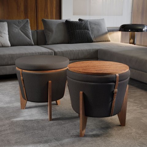 Puff Flex Larflex Preto