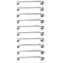 Ver imagem 1 de Alça de Apoio Barra Inox 80cm Kit 10 Unidades Acessibilidade Idoso Cadeirante Deficiente Banheiro Bo