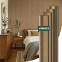 Ver imagem 1 de Kit 4 Painel Ikara de Madeira Ripado e Acústico - 270x32cm