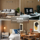 Ver imagem 6 de Kit 4 Painel Ikara de Madeira Ripado e Acústico - 270x32cm