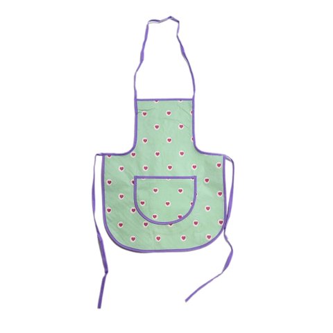 Avental Infantil de Napa - Varias Estampas - CORAÇÕES - Criança - 35cm x 45cm - Panami