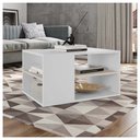 Ver imagem 2 de Mesa de Centro Retangular Com Divisória Opala Branco Caemmun