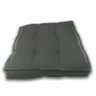 Almofada Futon Cadeiras Bancos Áreas 60x60 Cm Cinza Escuro - 3