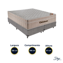 Ver imagem 3 de Cama Box Bipartido Queen Cinza e Colchão Airtech Springpocket Molas Ensacadas Ortobom