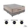 Cama Box Bipartido Queen Cinza e Colchão Airtech Springpocket Molas Ensacadas Ortobom - 3