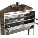 Ver imagem 4 de Churrasqueira Para Espetinho Carrinho Aço Inox Tamanho 01x25x180 Média 200 Espetinhos 2 Grelhas