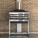 Ver imagem 7 de Churrasqueira Para Espetinho Carrinho Aço Inox Tamanho 01x25x180 Média 200 Espetinhos 2 Grelhas