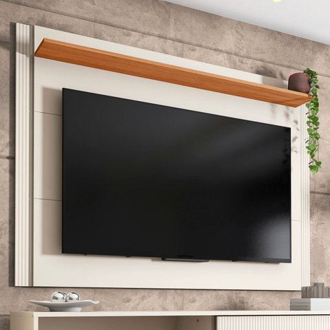 Painel TV 65 pol Extensível 136cm até 180cm Lucca Off White C01 - Mpozenato