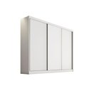 Ver imagem 1 de Guarda Roupa Casal 3 Portas de Correr e 8 Gavetas Arezzo Plus Branco - Novo Horizonte