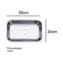 Ver imagem 2 de Cuba Assis Shop 56x34x14 com Válvula e Sifão