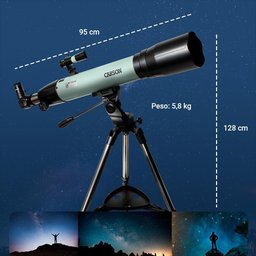 Telescópio Refrator 80mm Carson Qualidade 70x Astronomia - 2