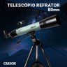 Telescópio Refrator 80mm Carson Qualidade 70x Astronomia - 3