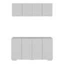 Ver imagem 7 de Conjunto de Banheiro com Aéreo e Balcão 8 Portas 123,5cm Multimóveis MP5541 Branco