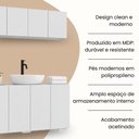 Ver imagem 3 de Conjunto de Banheiro com Aéreo e Balcão 8 Portas 123,5cm Multimóveis MP5541 Branco