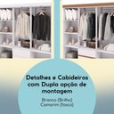 Ver imagem 5 de Guarda Roupa Casal 6 Portas 2 Gavetas Espelho 153 Cm Vlr Branco Camarim