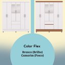 Ver imagem 3 de Guarda Roupa Casal 6 Portas 2 Gavetas Espelho 153 Cm Vlr Branco Camarim