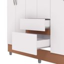 Ver imagem 7 de Guarda Roupa Casal 6 Portas 2 Gavetas Espelho 153 Cm Vlr Branco Camarim