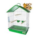 Ver imagem 2 de Gaiola para Calopsita Teto Plástico Verde Pet Piu Jel Plast