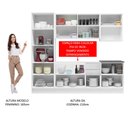 Ver imagem 6 de Armário de Cozinha Completa 100% MDF 240cm Frentes Branco Brilho Acordes Madesa 01