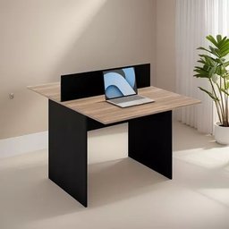 Mesa Plataforma Estação Trabalho Escritório 2 Lugares 1,20x90 Atacadao Moveis Escritorio - 6