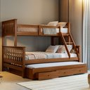 Ver imagem 1 de Treliche com Cama Casal em Madeira e Aux Casal C/ Gavetas Woodstore