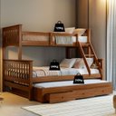 Ver imagem 4 de Treliche com Cama Casal em Madeira e Aux Casal C/ Gavetas Woodstore