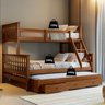 Treliche com Cama Casal em Madeira e Aux Casal C/ Gavetas Woodstore - 4