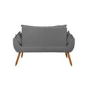 Ver imagem 6 de Sofá 2 Lugares Namoradeira Opala Decorativa - V8 Decor:cinza