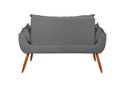 Ver imagem 6 de Sofá 2 Lugares Namoradeira Opala Decorativa - V8 Decor:cinza