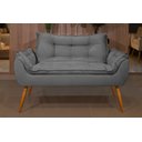 Ver imagem 3 de Sofá 2 Lugares Namoradeira Opala Decorativa - V8 Decor:cinza