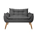 Ver imagem 1 de Sofá 2 Lugares Namoradeira Opala Decorativa - V8 Decor:cinza