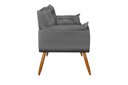 Ver imagem 5 de Sofá 2 Lugares Namoradeira Opala Decorativa - V8 Decor:cinza